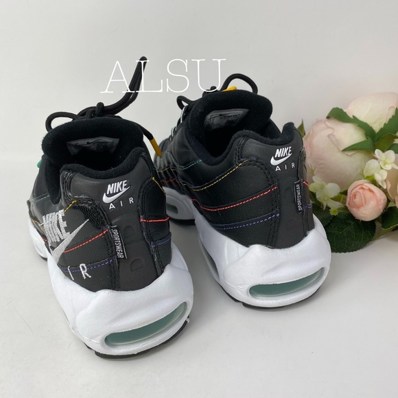 Nike Air Max 95 Premium Black Flash Crimson W - Picture 5 of 8